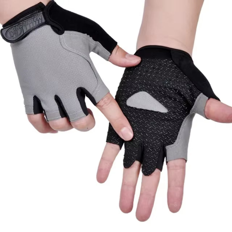HOT Cycling Anti-Slip Anti-Sweat Men Women Half Finger Gloves Breathable Anti-Shock Sports Gloves Bike Bicycle Glove