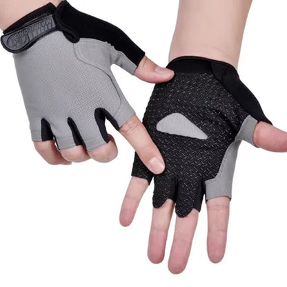 HOT Cycling Anti-Slip Anti-Sweat Men Women Half Finger Gloves Breathable Anti-Shock Sports Gloves Bike Bicycle Glove