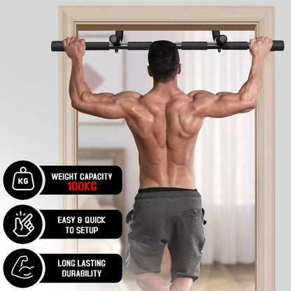 Pull up Bar Doorway Chin up Bar Fitness Home Gym Exercise Strength Work Out Dips