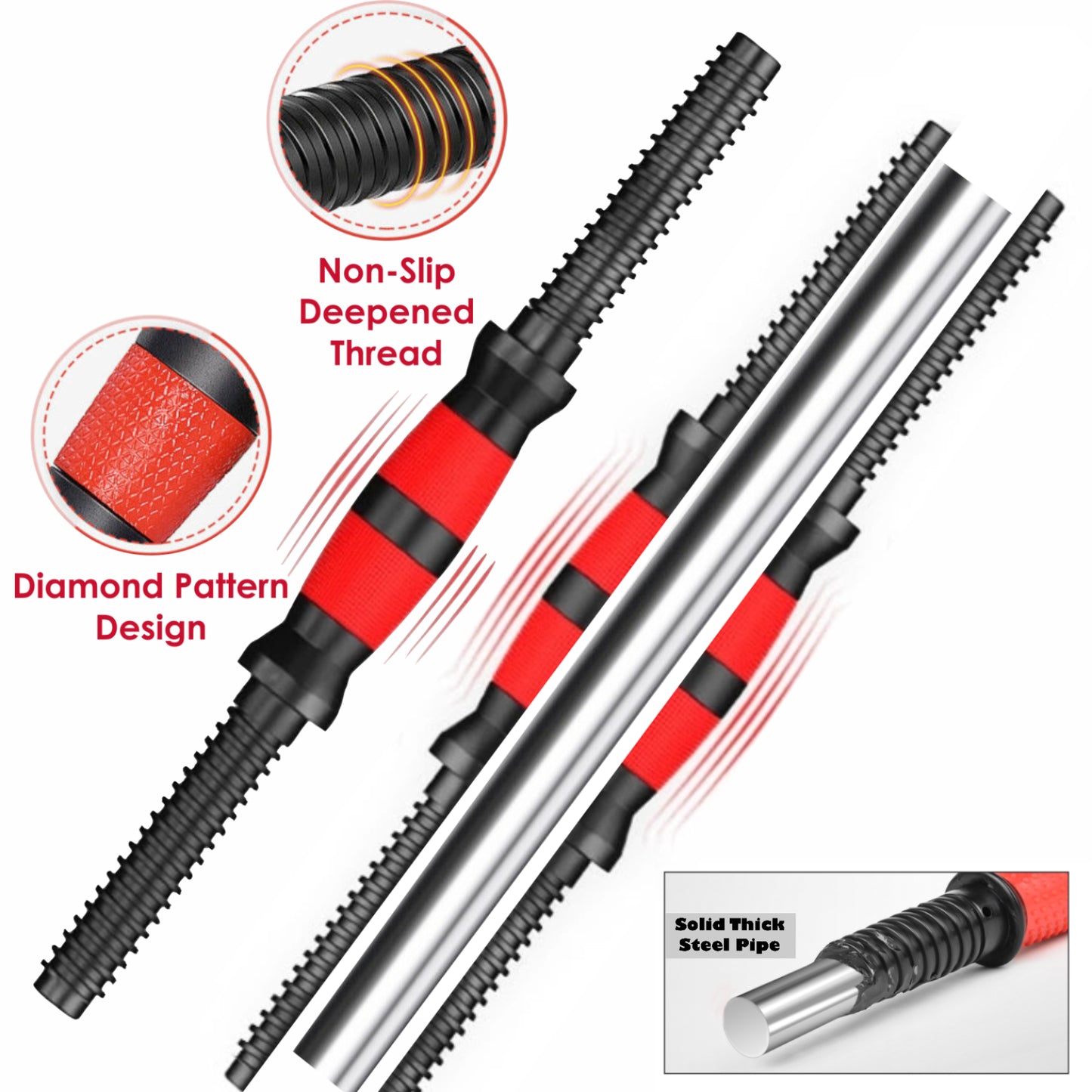 15/20/30/40 Kg Dumbbell Barbell Weight Set Pair Hand Weights Gym Fitness Workout