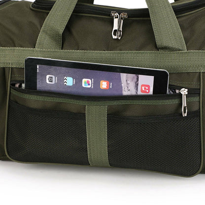 Green Mens Large Sports & Gym Holdall Bag SPORTS TRAVEL WORK EQUIPMENT DUFFLE UK