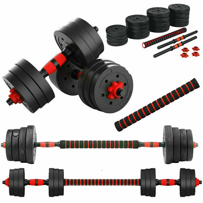 15/20/30/40 Kg Dumbbell Barbell Weight Set Pair Hand Weights Gym Fitness Workout