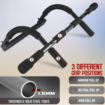 Pull up Bar Doorway Chin up Bar Fitness Home Gym Exercise Strength Work Out Dips