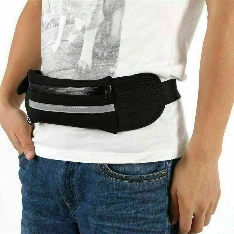 Zipped Sports Running Jogging Waist Travel Bum Bag Phone Keys Mobile Money Belt